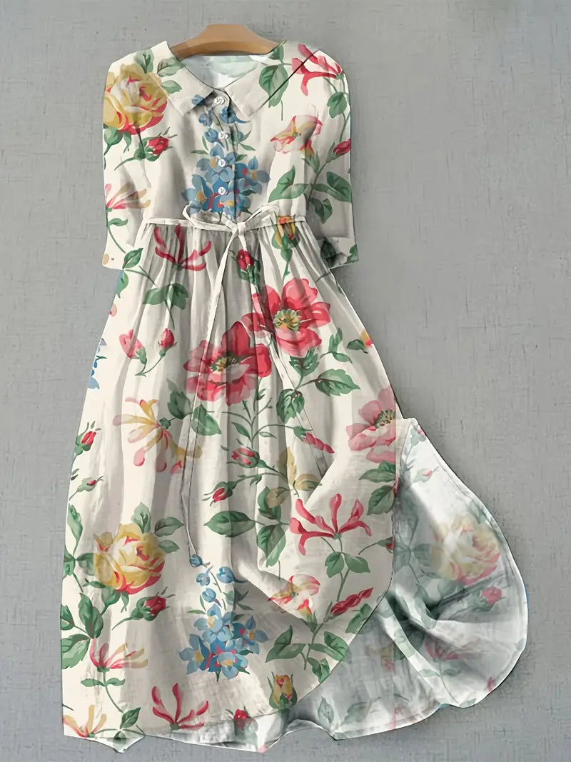 Laura | Robe Légère Fleurie Confort Longue Durée