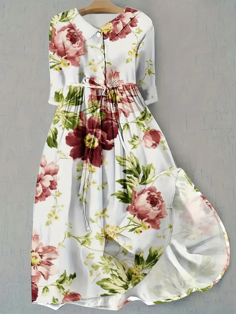 Sofía | Robe Légère Fleurie Tout-Confort