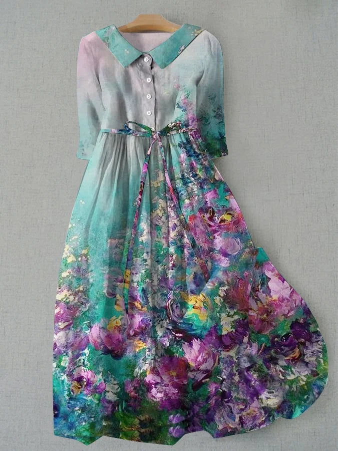 Sara | Robe Légère Fleurie Vintage Ajustable