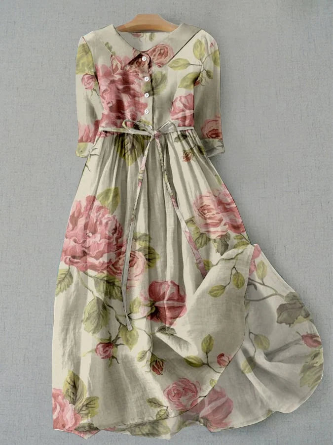 Lucía | Robe Légère Vintage à Lacets